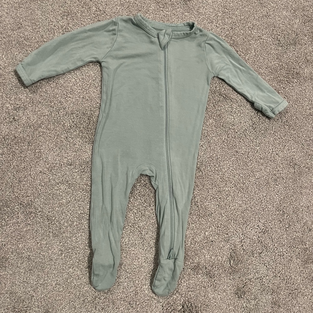 Kyte Baby Footies, 0-3 Months (Sage)